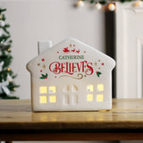 Personalised Believe in Christmas LED House: 3 - LED Lighting By Gift Moments