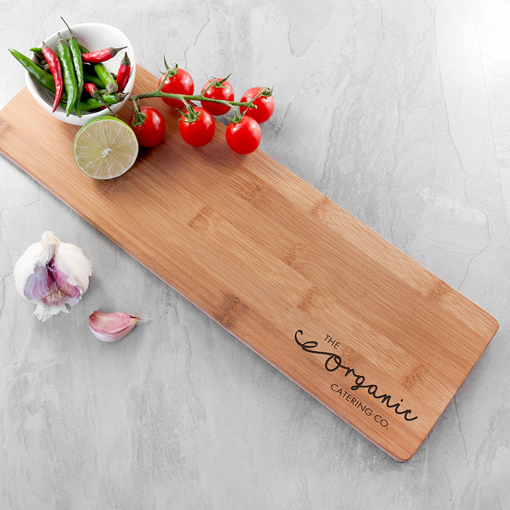 Personalised Bespoke Logo Bamboo Serving Board: 1 Chopping Boards By Gift Moments