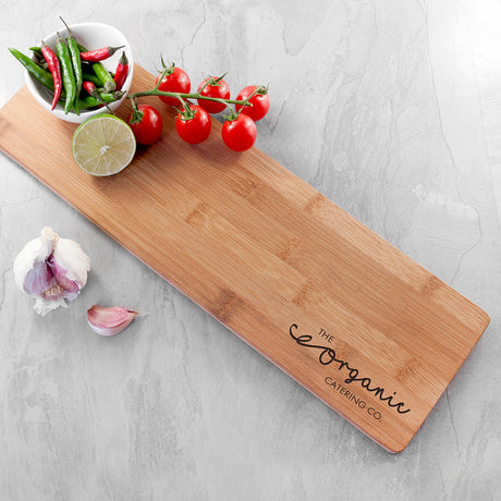Personalised Bespoke Logo Bamboo Serving Board: 1 Chopping Boards By Gift Moments
