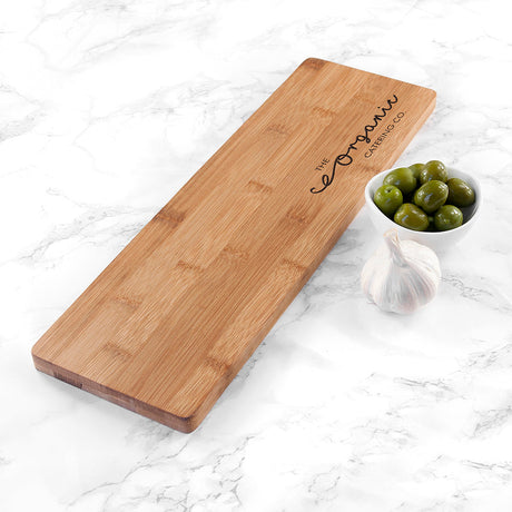 Personalised Bespoke Logo Bamboo Serving Board: 2 Chopping Boards By Gift Moments