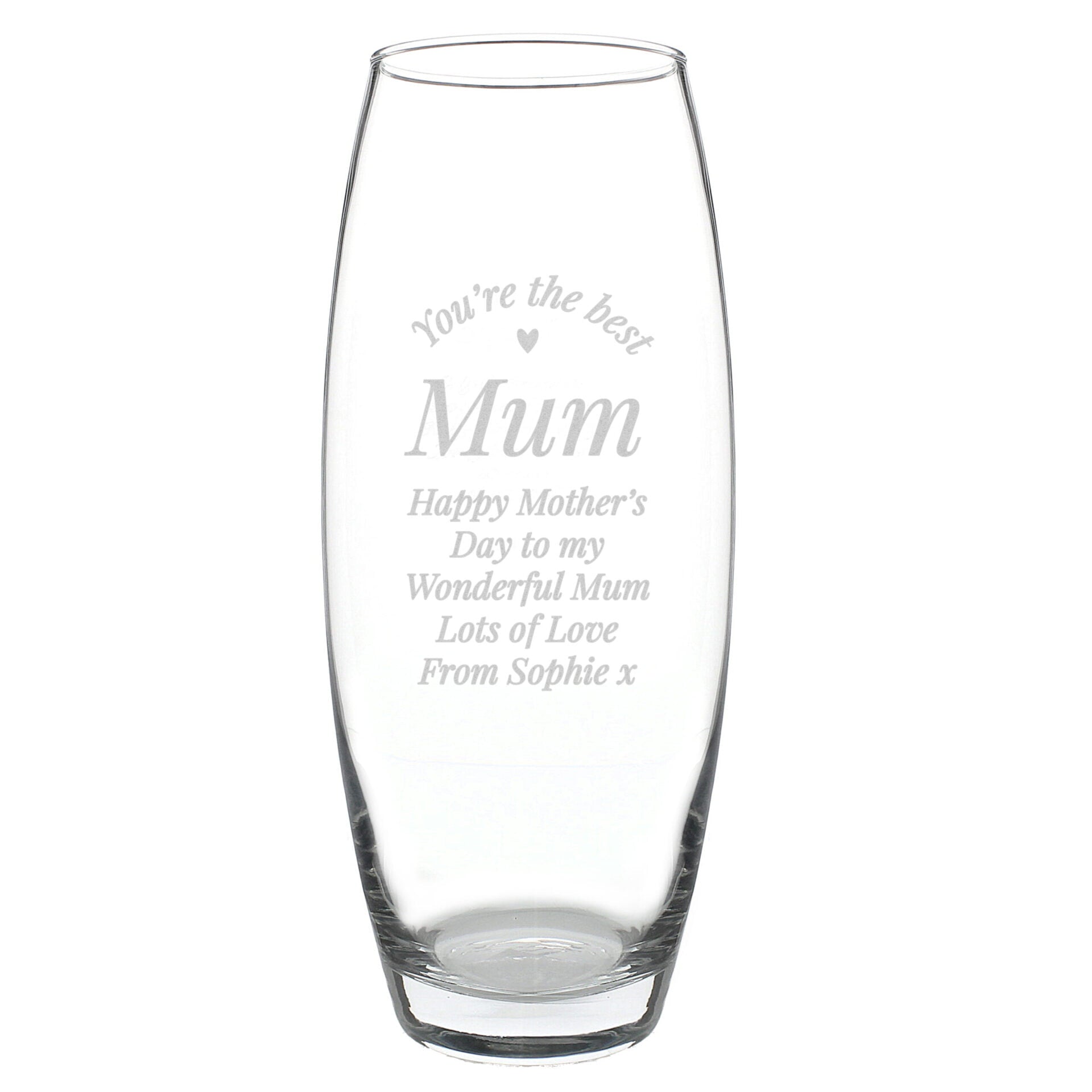 Personalised You Are The Best Bullet Vase: 5 - Vases By Gift Moments