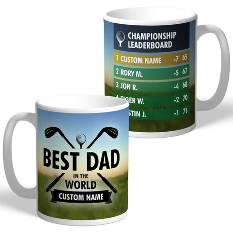 Personalised Best Dad Golf Mug: 1 - Mugs By Gift Moments