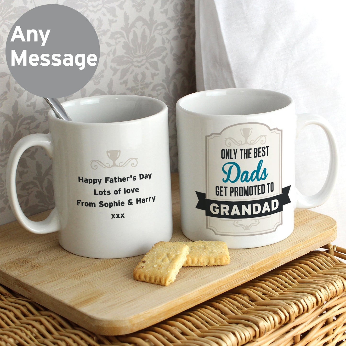 Personalised Best Dads Get Promoted to Mug: 3 - Mugs By Gift Moments