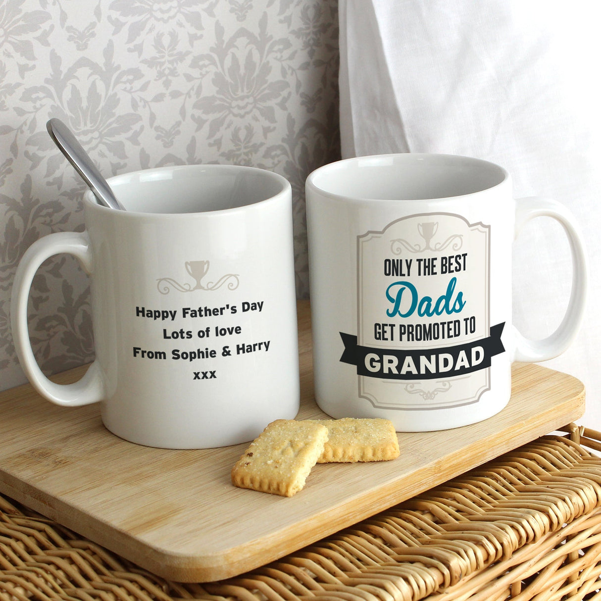 Personalised Best Dads Get Promoted to Mug: 1 - Mugs By Gift Moments