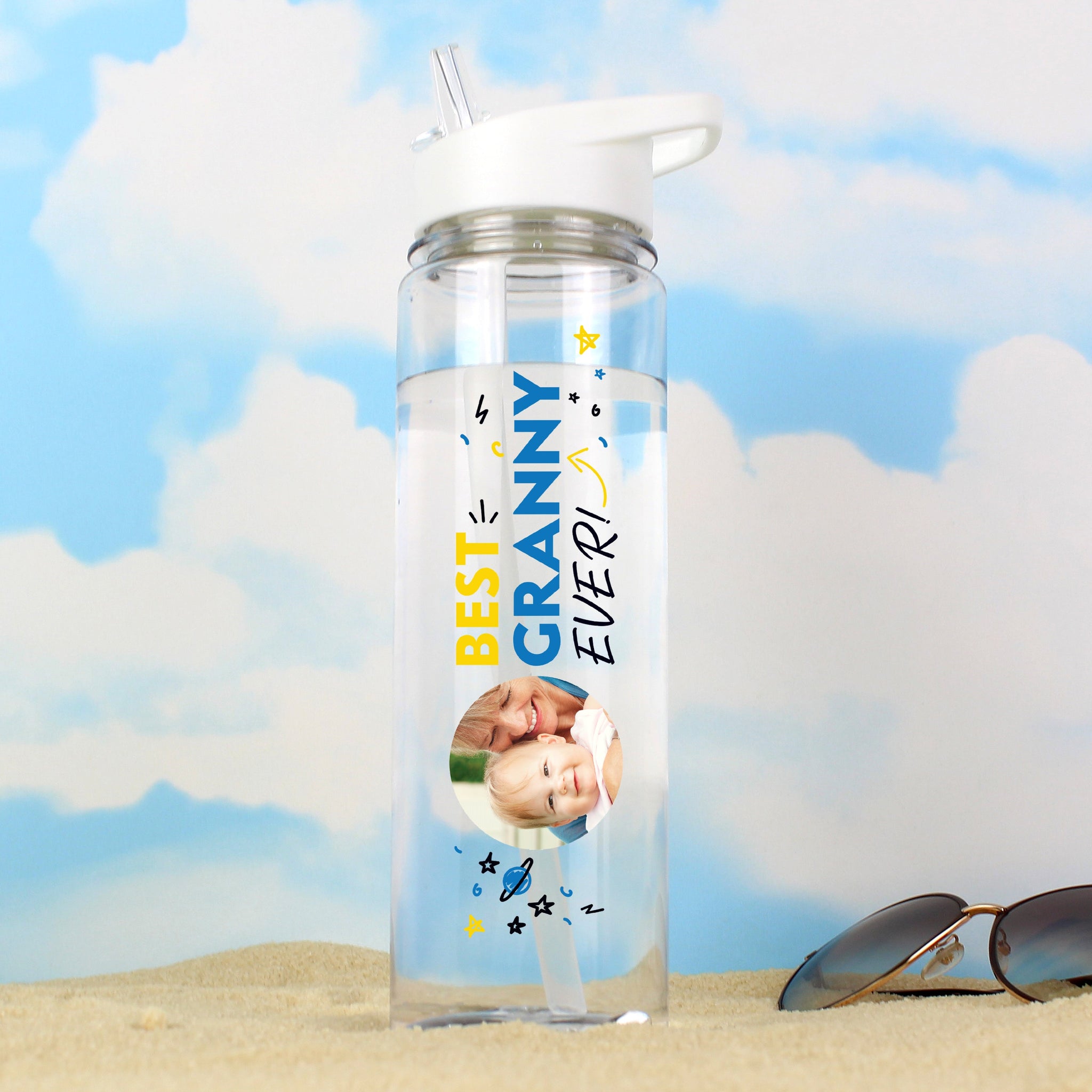 Personalised Best Ever Photo Upload Water Bottle: 2 - Water Bottles By Gift Moments