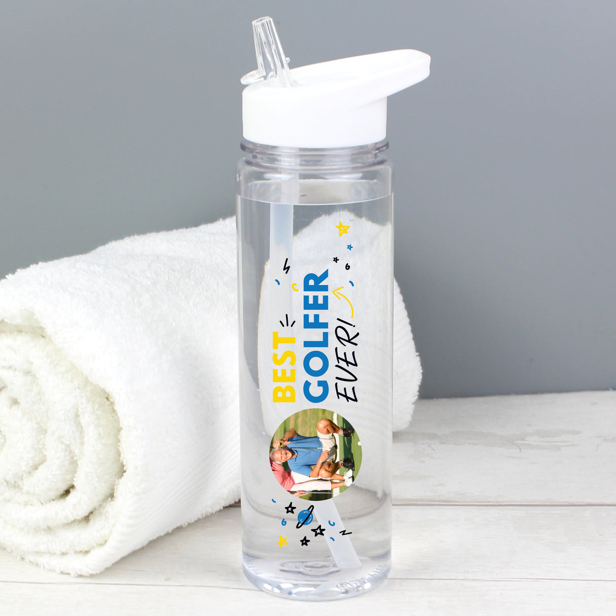 Personalised Best Ever Photo Upload Water Bottle: 4 - Water Bottles By Gift Moments
