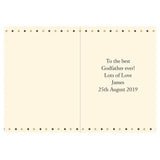 Personalised Best Godfather Card: 4 - Greeting Cards By Gift Moments
