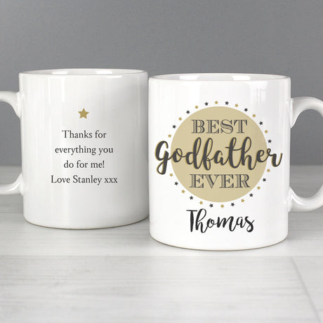 Personalised Best Godfather Mug: 4 - Mugs By Gift Moments