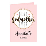 Personalised Best Godmother Card: 3 - Greeting Cards By Gift Moments
