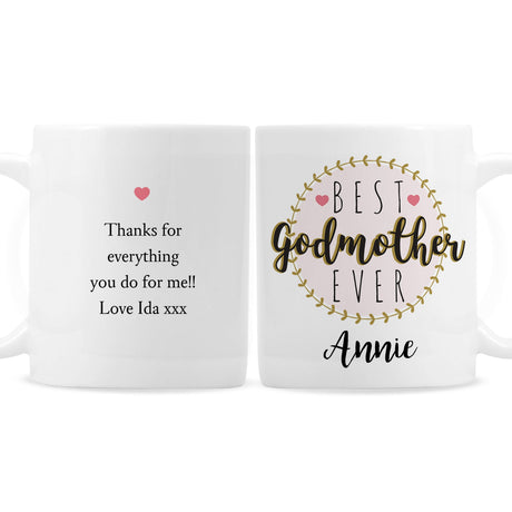Personalised ’Best Godmother’ Mug: 6 - Mugs By Gift Moments