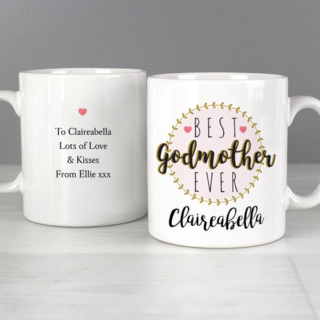 Personalised ’Best Godmother’ Mug: 2 - Mugs By Gift Moments