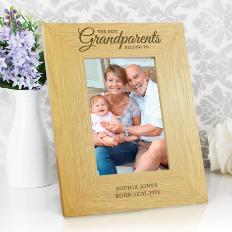 Personalised The Best Grandparents 6x4 Photo Frame: 5 - Photo Frames By Gift Moments
