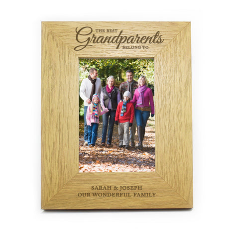 Personalised The Best Grandparents 6x4 Photo Frame: 2 - Photo Frames By Gift Moments