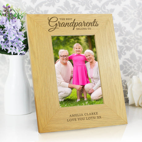 Personalised The Best Grandparents 6x4 Photo Frame: 6 - Photo Frames By Gift Moments