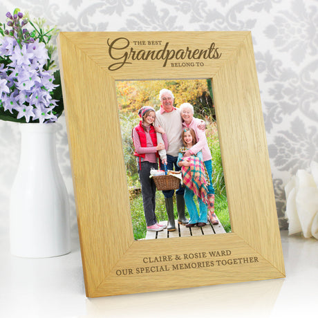 Personalised The Best Grandparents 6x4 Photo Frame: 3 - Photo Frames By Gift Moments