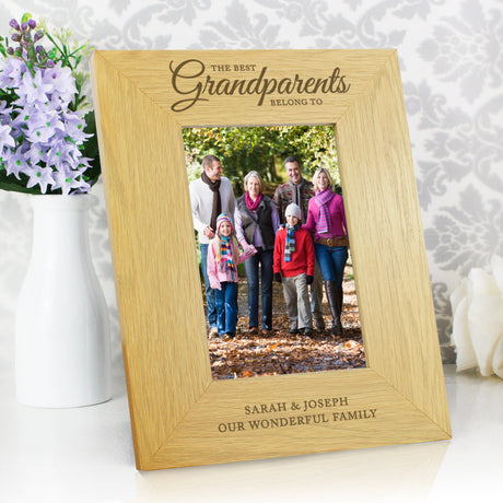 Personalised The Best Grandparents 6x4 Photo Frame: 1 - Photo Frames By Gift Moments