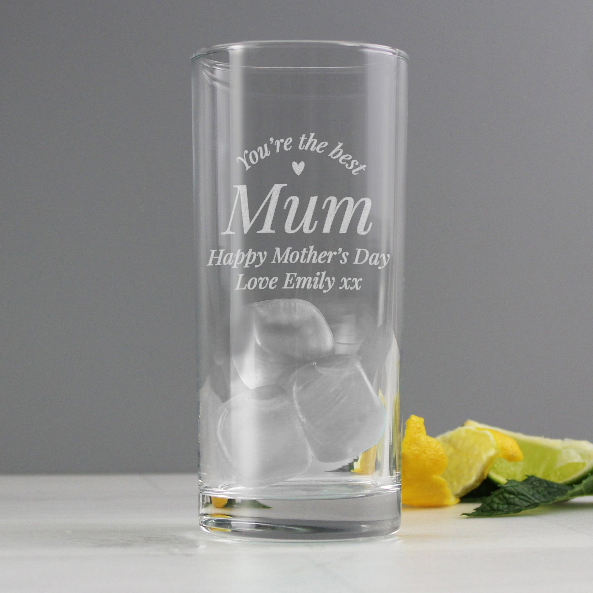 Personalised You Are The Best Hi Ball Glass: 1 - Highball Glasses By Gift Moments