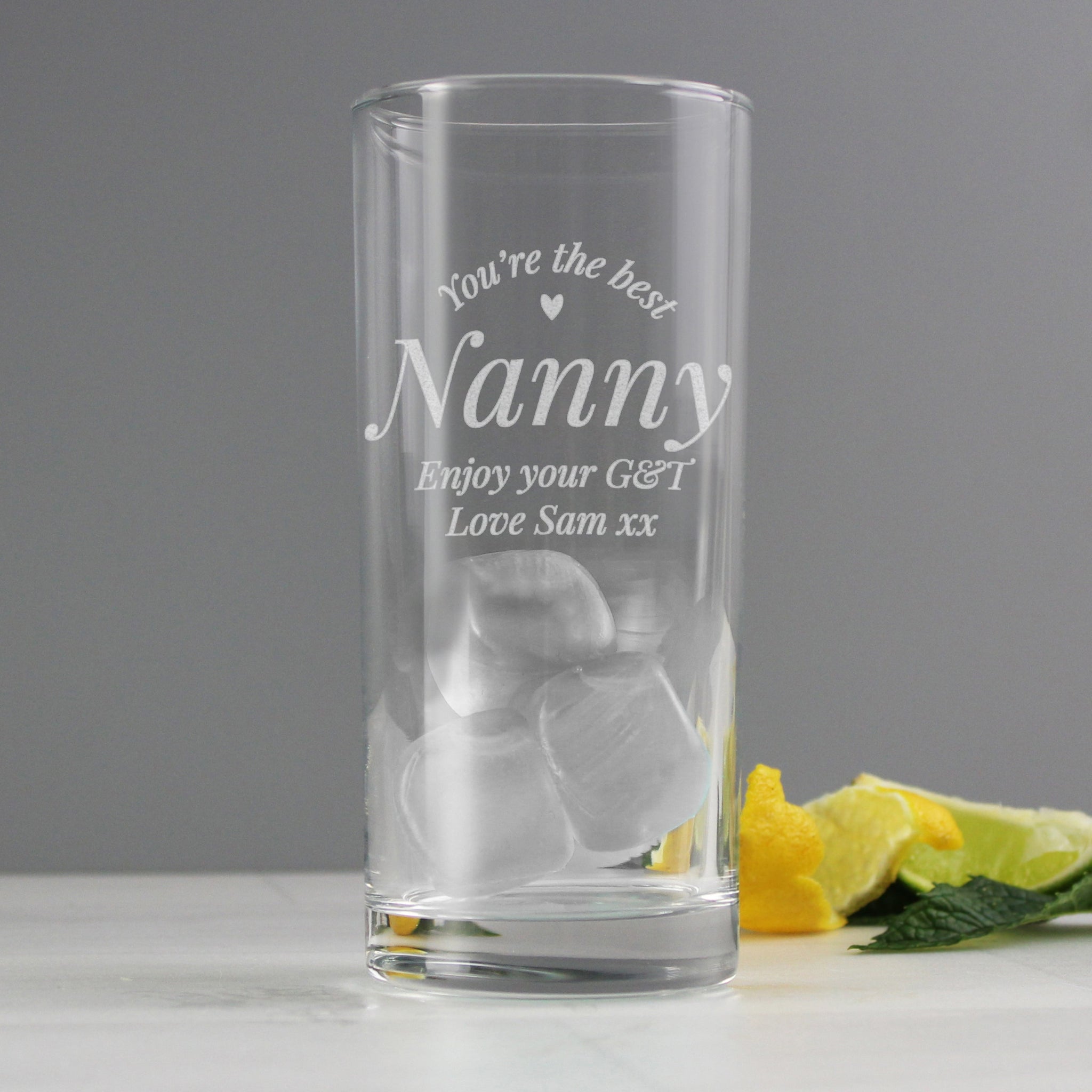Personalised You Are The Best Hi Ball Glass: 5 - Highball Glasses By Gift Moments