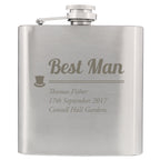 Personalised Best Man Hip Flask - Shop Hip Flasks At Gift Moments - 2