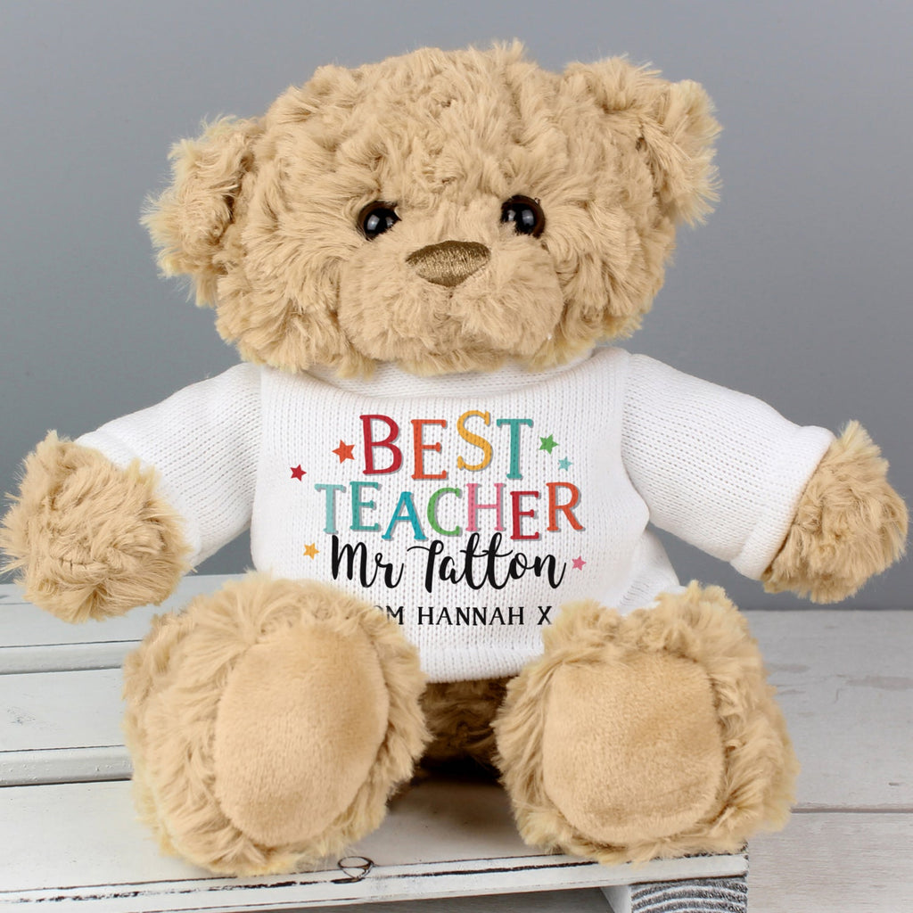 Personalised Best Teacher Teddy Bear - Shop Teddy Bears & Soft Toys At Gift Moments - 2