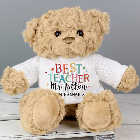 Personalised Best Teacher Teddy Bear: 2 - Teddy Bears & Soft Toys By Gift Moments