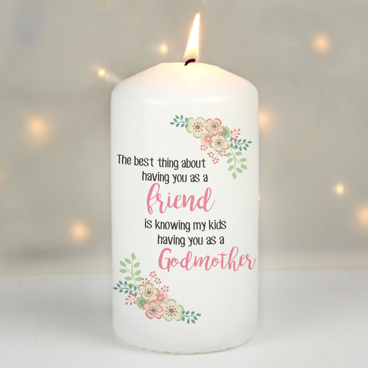 Personalised The Best Thing Pillar Candle: 4 - Candles By Gift Moments