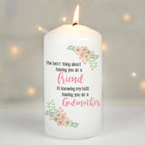 Personalised The Best Thing Pillar Candle: 4 - Candles By Gift Moments