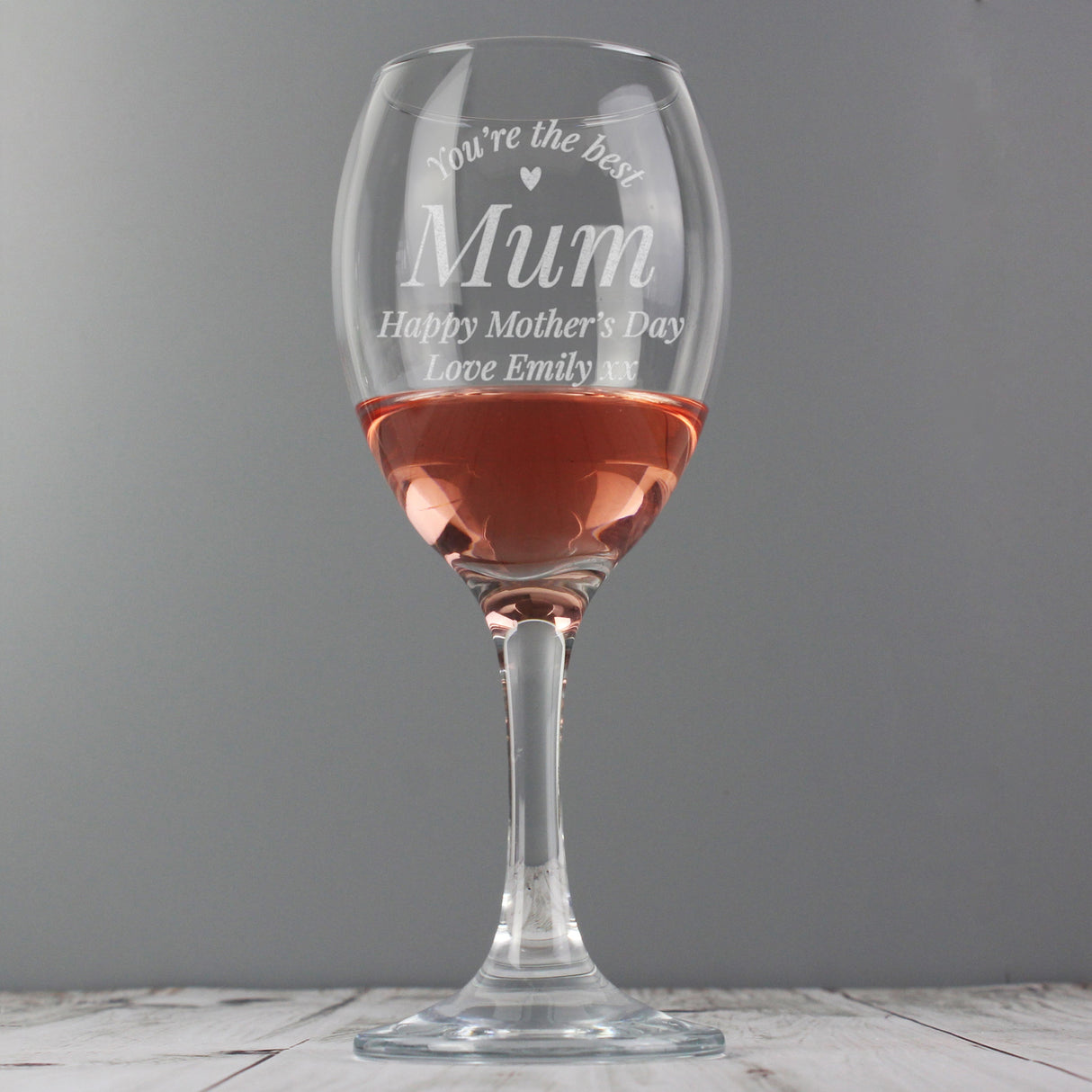 Personalised You Are The Best Wine Glass: 1 - Wine Glasses By Gift Moments