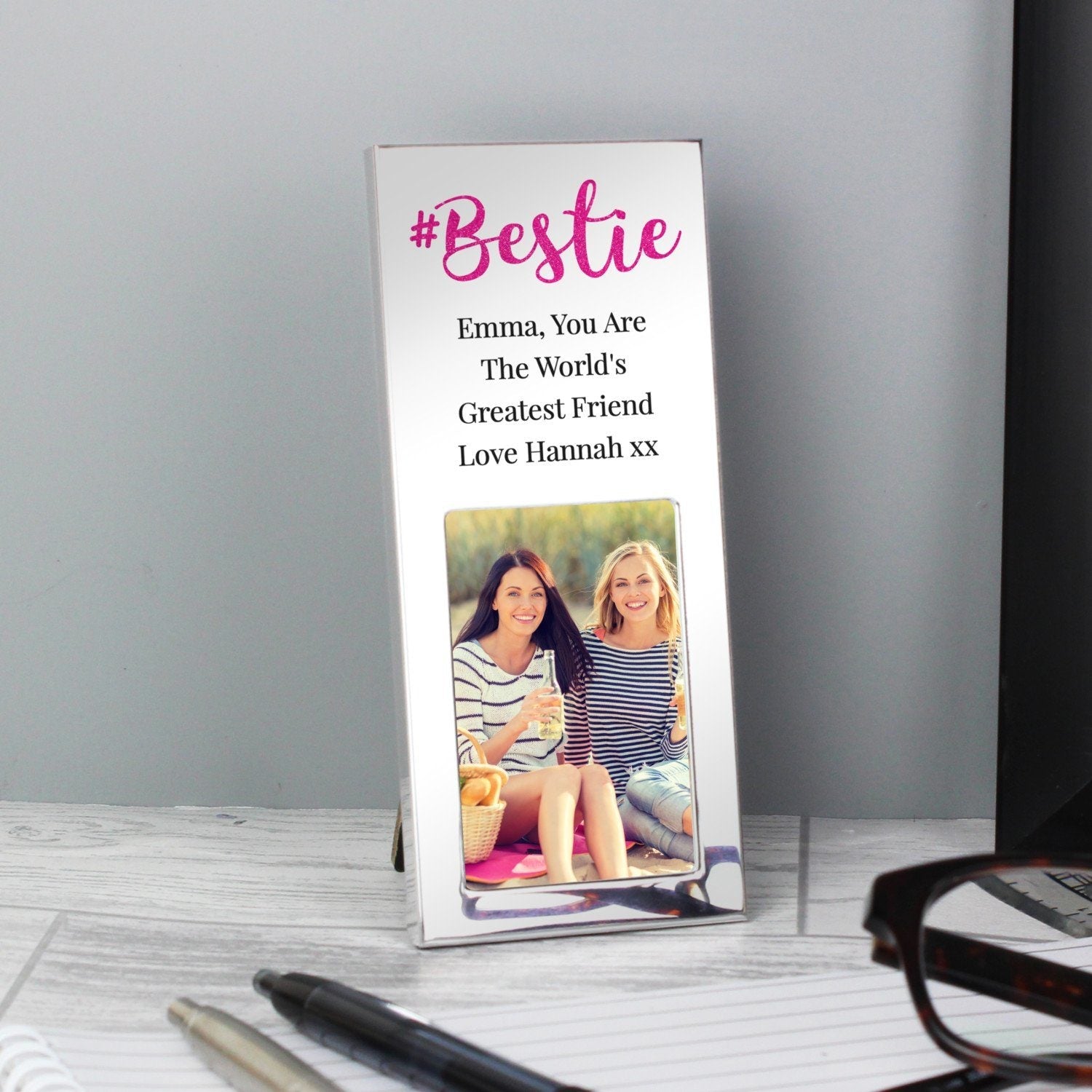 Personalised #Bestie 2x3 Photo Frame: 2 - Photo Frames By Gift Moments