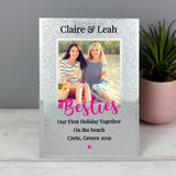 Personalised Glitter Glass Photo Frame ’Bestie’: 2 - Photo Frames By Gift Moments