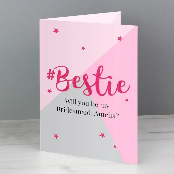 Personalised #Bestie Card: 2 - Greeting Cards By Gift Moments