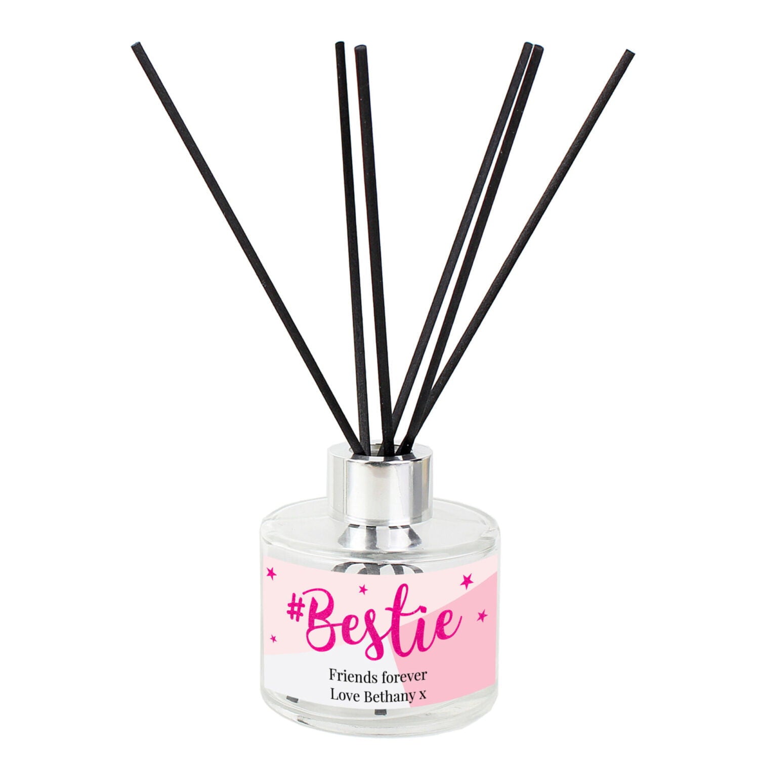 Personalised #Bestie Reed Diffuser: 3 - Reed Diffusers By Gift Moments