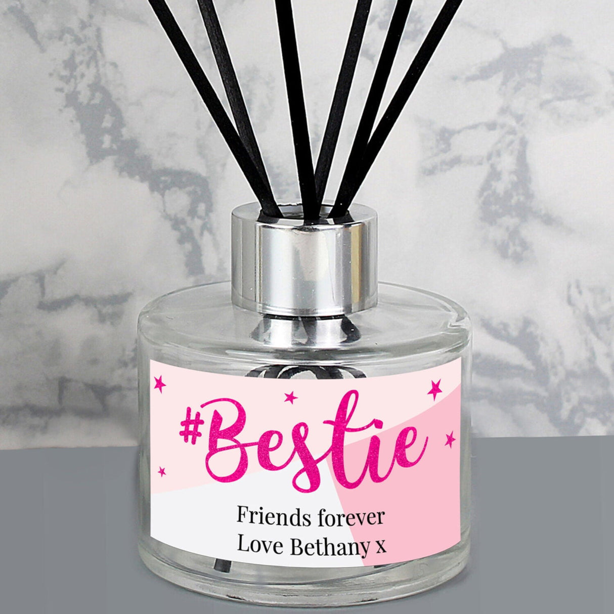 Personalised #Bestie Reed Diffuser: 2 Reed Diffusers By Gift Moments