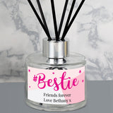 Personalised #Bestie Reed Diffuser: 2 Reed Diffusers By Gift Moments