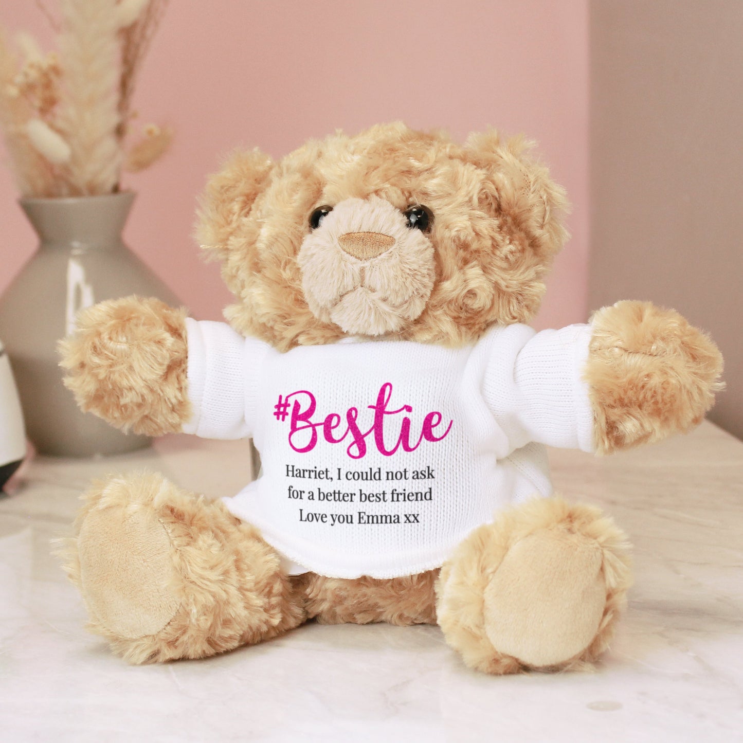 Personalised #Bestie Teddy Bear: 3 - Teddy Bears & Soft Toys By Gift Moments