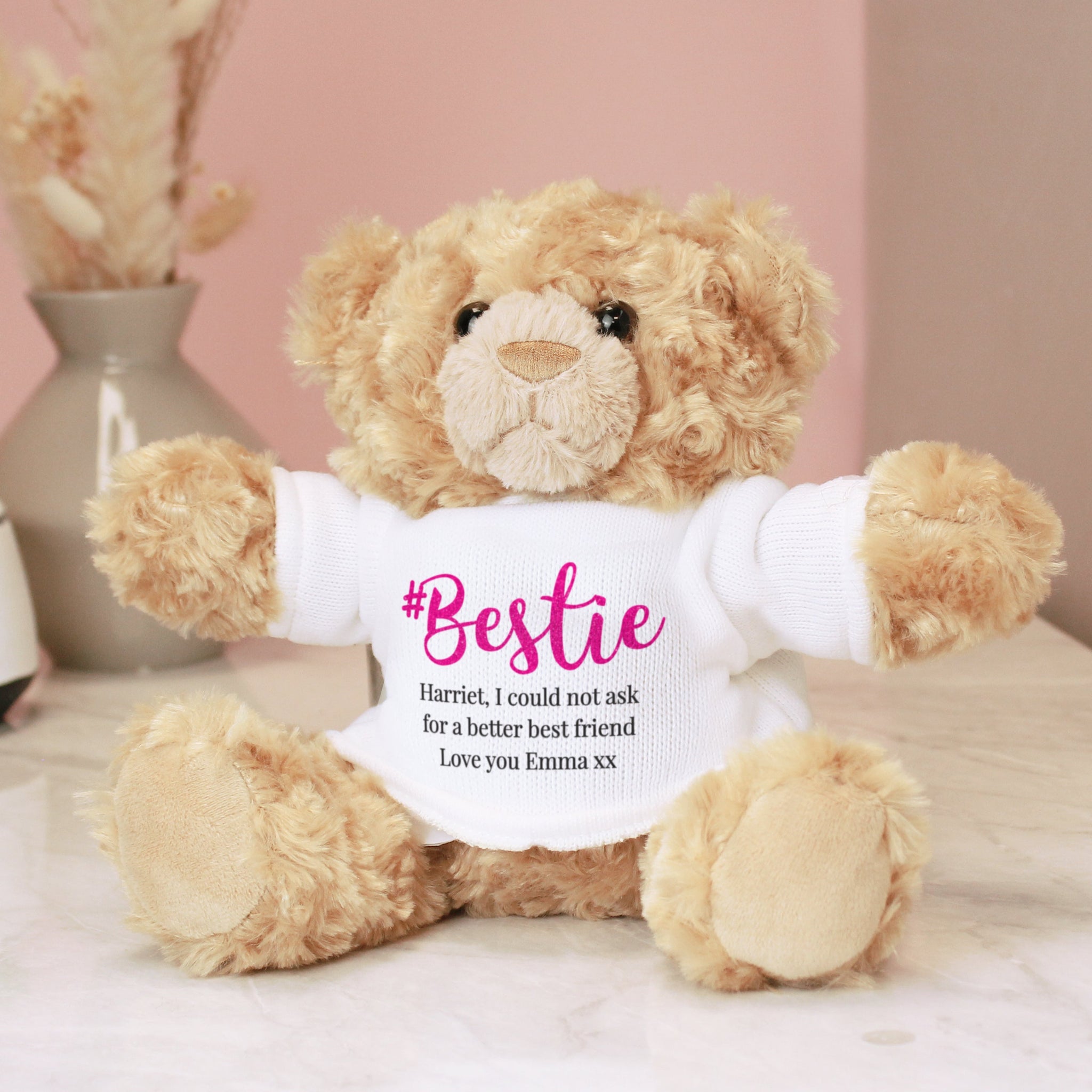 Personalised #Bestie Teddy Bear: 3 - Teddy Bears & Soft Toys By Gift Moments