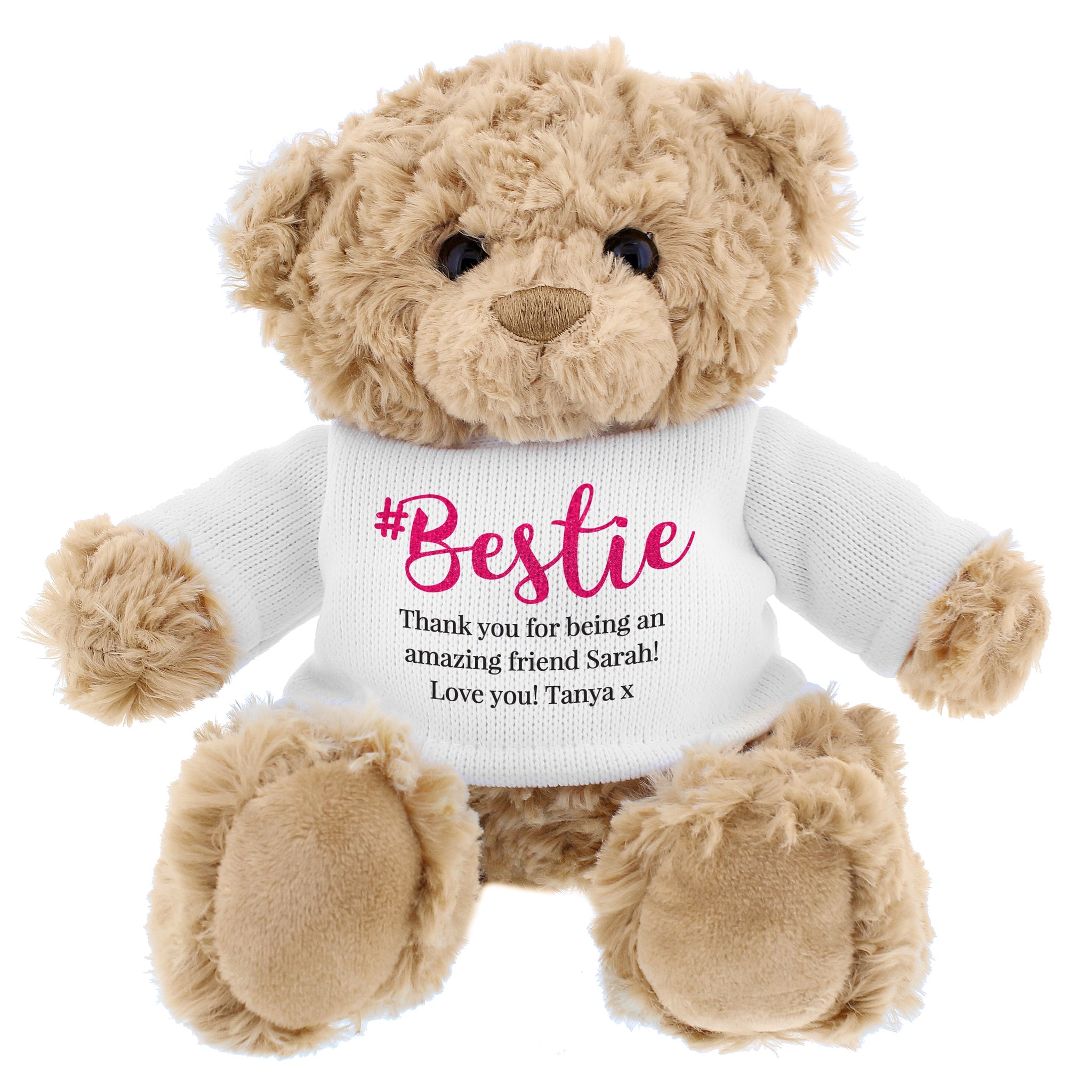Personalised #Bestie Teddy Bear: 5 - Teddy Bears & Soft Toys By Gift Moments