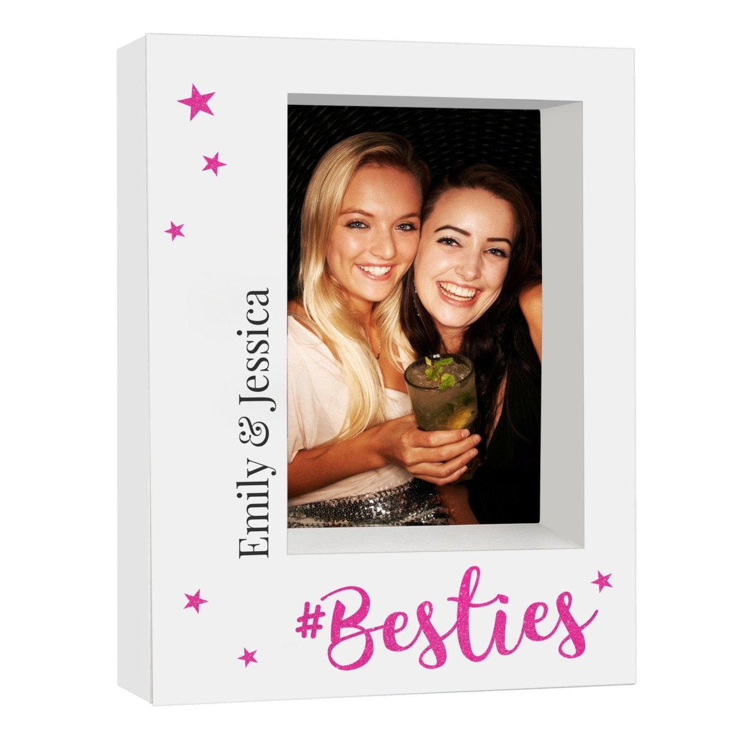 Personalised Besties 5x7 Box Photo Frame: 2 - Photo Frames By Gift Moments