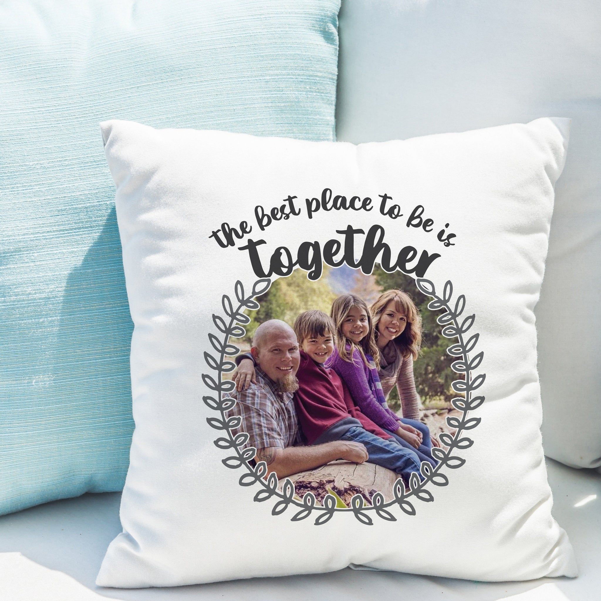 Personalised Better Together Photo Upload Cushion: 1 - Cushions By Gift Moments