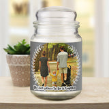 Personalised Better Together Photo Upload Large Scented Jar Candle: 1 Candles By Gift Moments