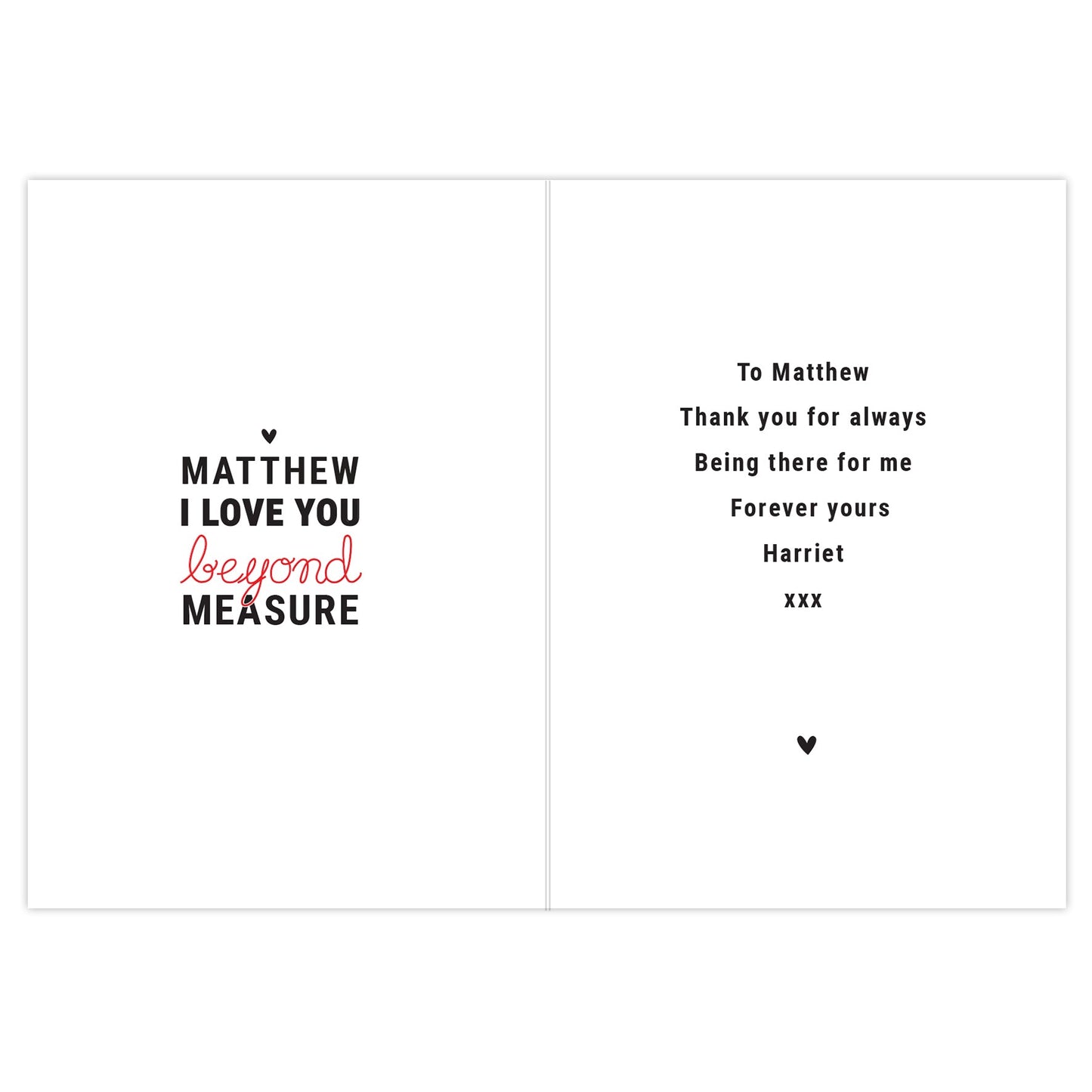 Personalised Beyond Measures Card: 4 - Greeting Cards By Gift Moments