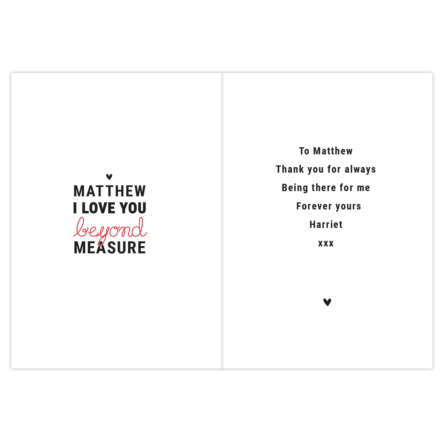 Personalised Beyond Measures Card: 4 - Greeting Cards By Gift Moments