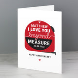 Personalised Beyond Measures Card: 2 - Greeting Cards By Gift Moments