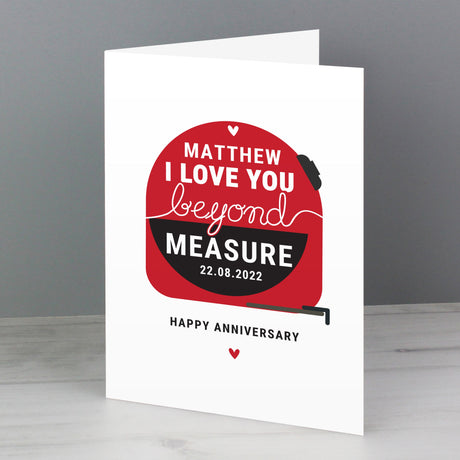 Personalised Beyond Measures Card: 2 - Greeting Cards By Gift Moments