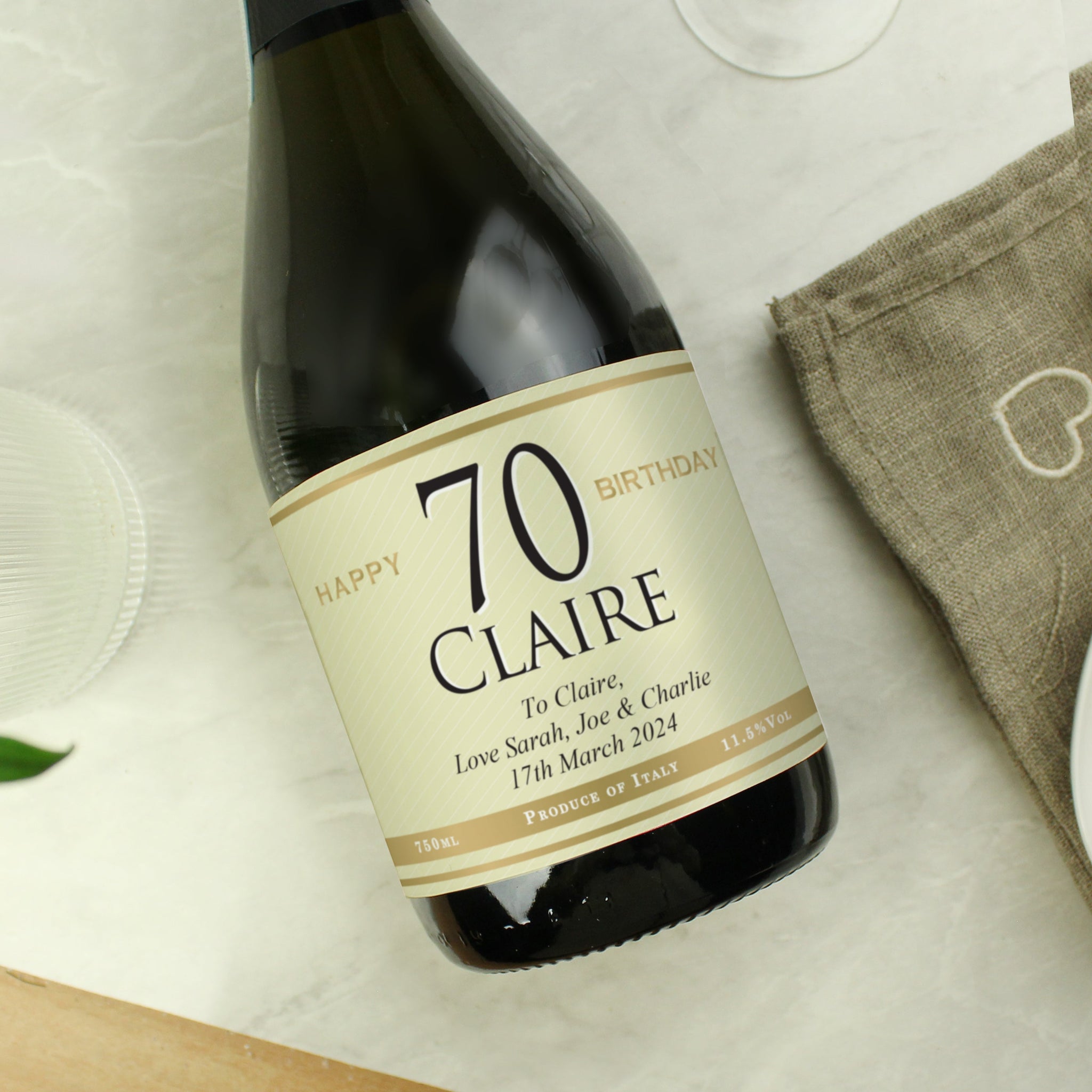 Personalised Big Age Birthday Prosecco: 6 - Prosecco By Gift Moments