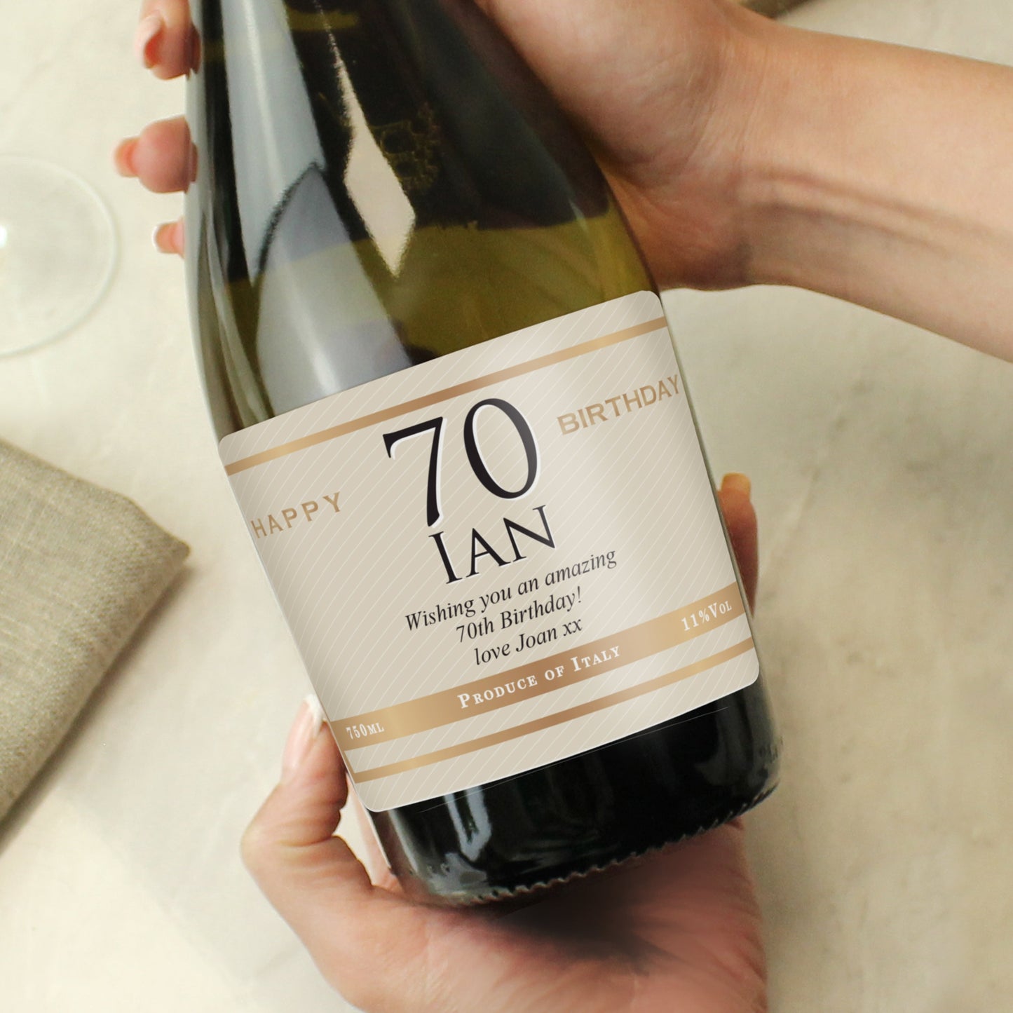 Personalised Big Age Birthday Prosecco: 3 - Prosecco By Gift Moments