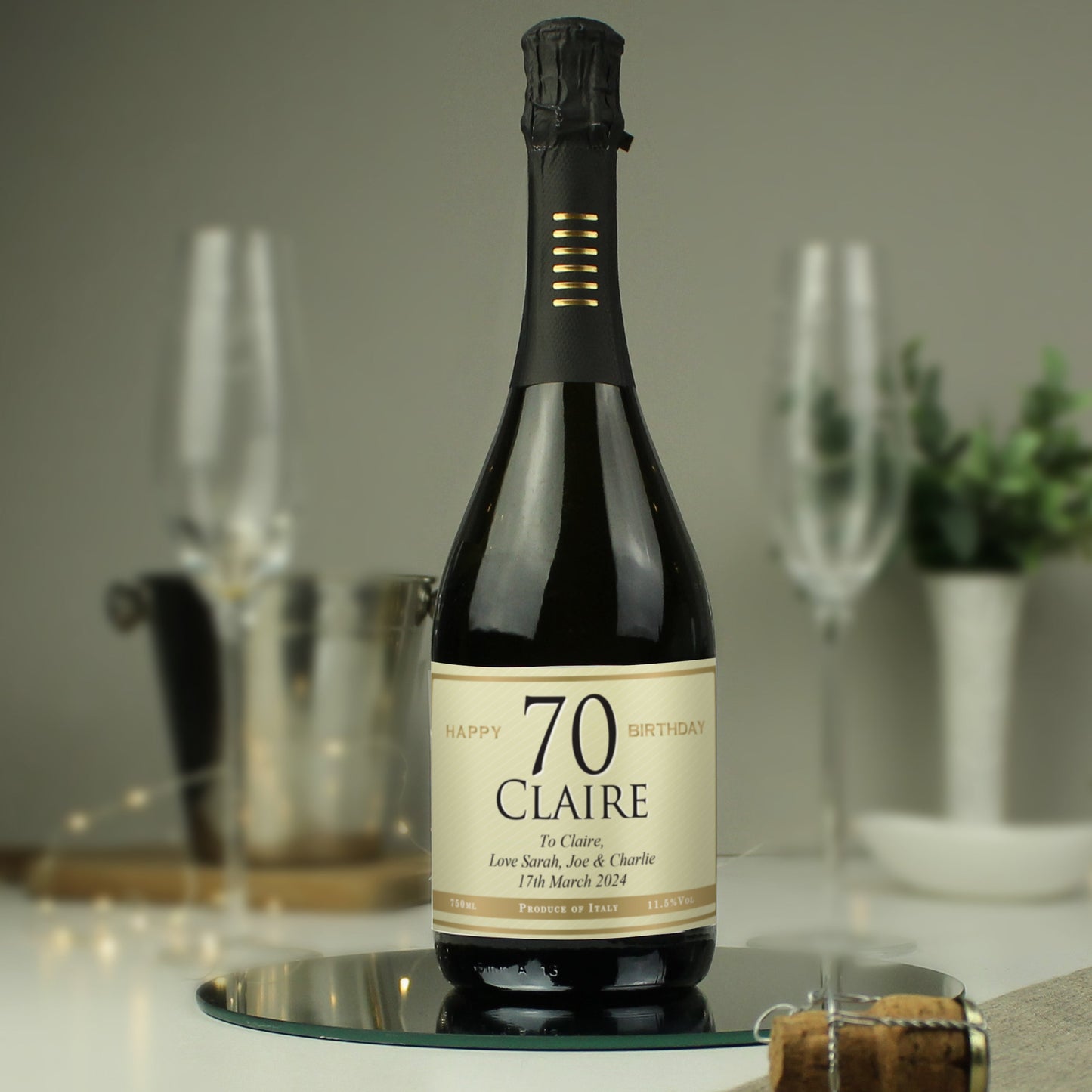 Personalised Big Age Birthday Prosecco: 7 - Prosecco By Gift Moments
