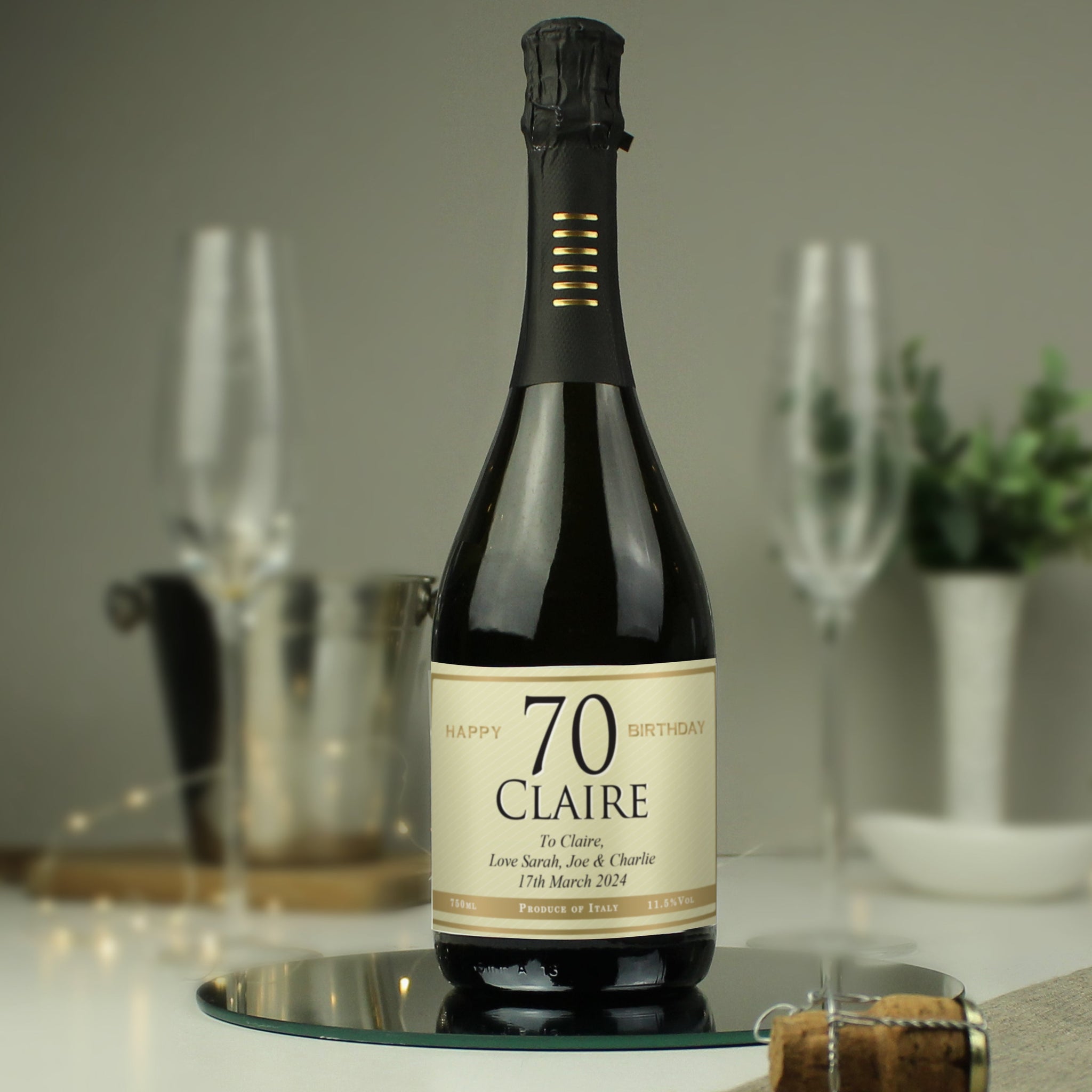 Personalised Big Age Birthday Prosecco: 7 - Prosecco By Gift Moments