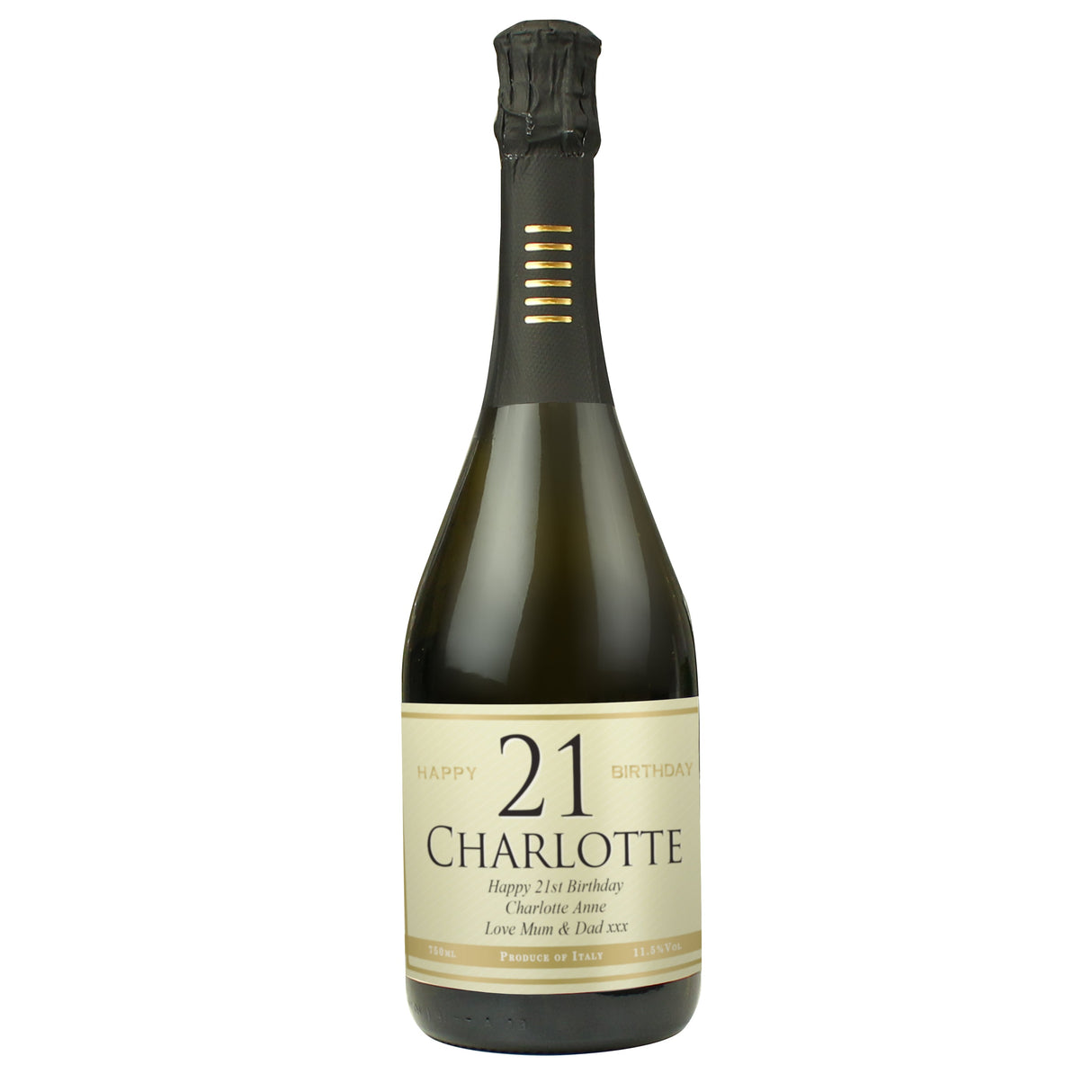 Personalised Big Age Birthday Prosecco: 5 - Prosecco By Gift Moments