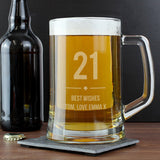 Personalised Big Age Glass Pint Stern Tankard: 3 - Tankards By Gift Moments